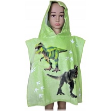 BrandMac · Detské plážové pončo - osuška s kapucňou a dinosaurami 50 x 100 cm