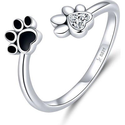 P&J Jewellery Stříbrný prsten Tlapky SRUNI20