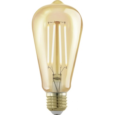 Eglo 110067 E27 4W 28W Edison ST64 LED svetelný zdroj filament, golden age 300lm 1700K regulovateľná intenzita svetla 360°