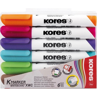 Kores Popisovač na biele a flipchartové tabule K-Marker XW1 1-3 mm, 6 farieb