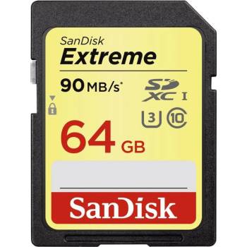 SanDisk SDHC Extreme 64 GB UHS-I U3 V30 SDSDXVE-064G-GNCIN