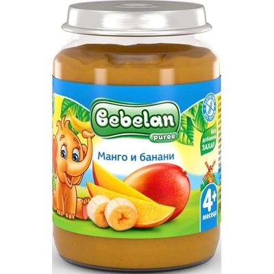 Bebelan Плодово пюре Bebelan Puree- Манго с банани, 190 g (1086)
