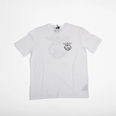 Brixton tričko Tickin Prem White