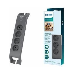 Philips Power strip Philips SPN3140A/60 anti-surge 4 sockets 2 m grey