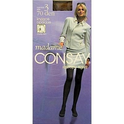 Consay dámské punčochové kalhoty Madame 5 ks tmavě béžová