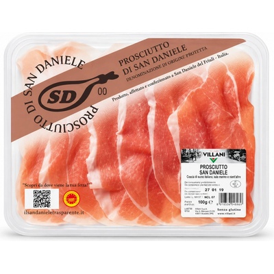 Villani prosciutto crudo san daniele sušená šunka dop 100 g