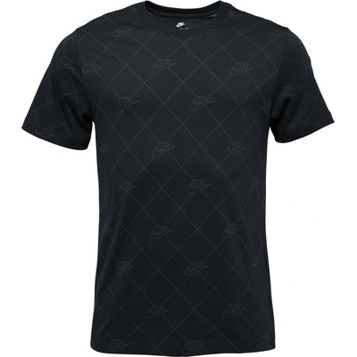 Nike sportwear AOP SSNL Club čierne sivé
