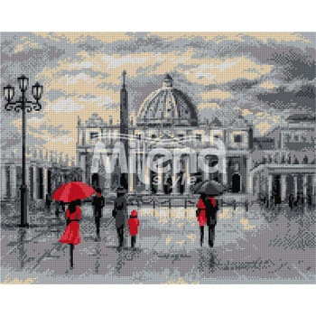 Milena Style Рим - гоблен със схема конци dmc 1: 1