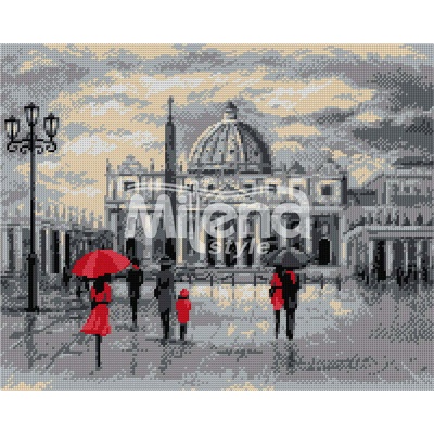 Milena Style Рим - гоблен със схема конци dmc 1: 1