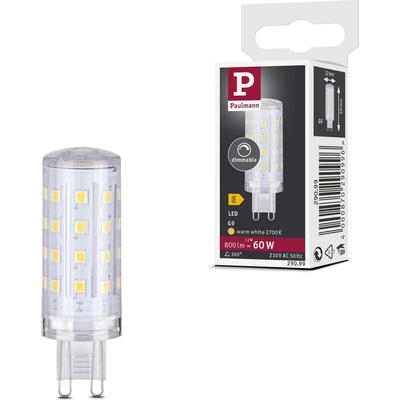 Paulmann Standard 230V LED G9 1ks-sada Dim 7,2W 2700K stmívatelné čirá