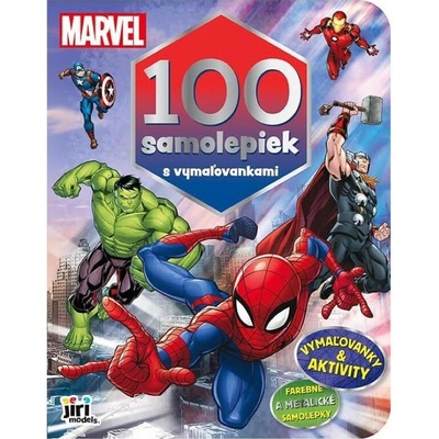 Jiri Models 100 samolepiek s vymaľovávankami Marvel