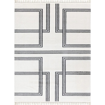 Nej-koberce AMOUR 53091C geometrický linie krémový