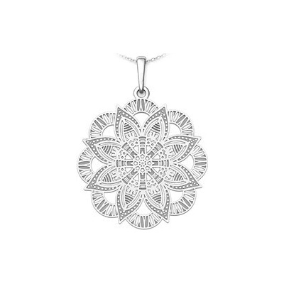Auronitens Stříbrný přívěsek mandala PA1868