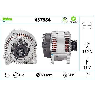Alternátor VALEO 437554