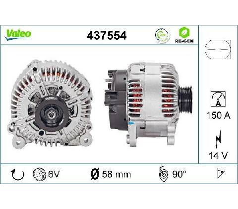 Alternátor VALEO 437554
