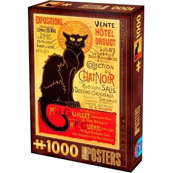 D-Toys - Puzzle Vintage Posters: Cat - 1 000 piese