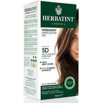 Herbatint barva na vlasy světle zlatavý kaštan 5D