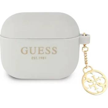 Guess GUA3LSC4EG AirPods 3 cover grey Silicone Charm 4G Collection (GUA3LSC4EG)