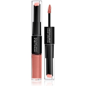 L'Oréal Infallible дълготрайно червило и гланц за устни 2 в 1 цвят 312 Incessant Russet 5ml