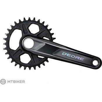 Shimano DEORE FC-M6100 HTII kľuky, 170 mm, 1x12, 30T
