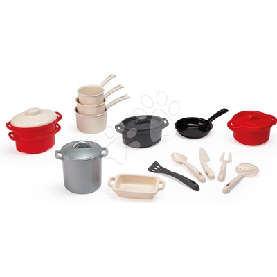 Écoiffier Hrnce s nádobím 100% Chef 19 dílů s kuchyňským nářadím od 18 měsíců