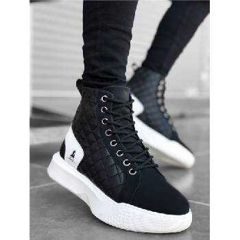BOA Shoes Мъжки спортни боти ba0159 - Черни с бял #321973 (321973_Черно)