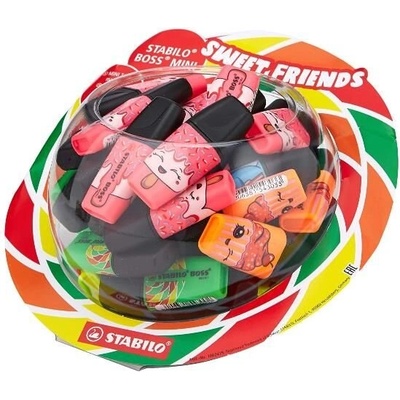 STABILO Комплект текст маркери, Stabilo, Boss Mini, Sweet Friends, 50 броя (ST07/50-08)