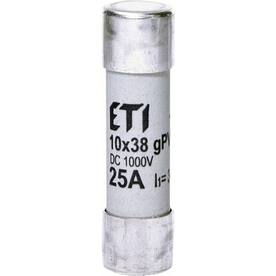 002625139 Pojistka válcová CH10x38 gPV 25A 1000V, ETI