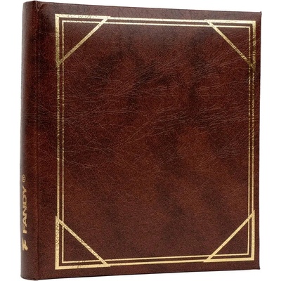 Fotoalbum B-5750S Vinyl 2 hnědé, 13x18/50F, popisové pole