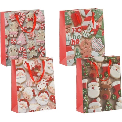 DARČEKOVÁ TAŠKA VIANOČNÁ „XMAS“ 26 x 32 x 10 CM bal.=12ks *0573