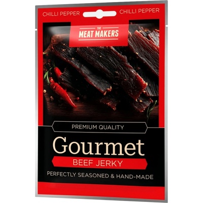 The Meat Makers Gourmet Beef Jerky Chilli Pepper 50 g