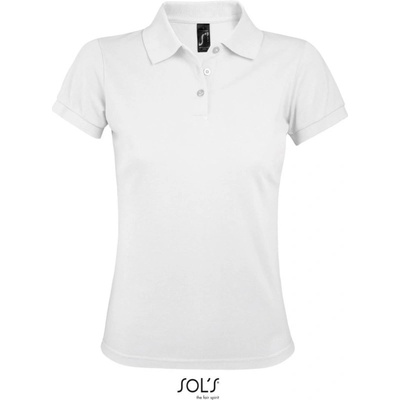 SOL's Collection Polokošile Prime Women krátký rukáv dámská COT-25057300102 Bílá
