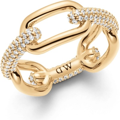 Daniel Wellington Luxusní pozlacený prsten Crystal Link DW0040059
