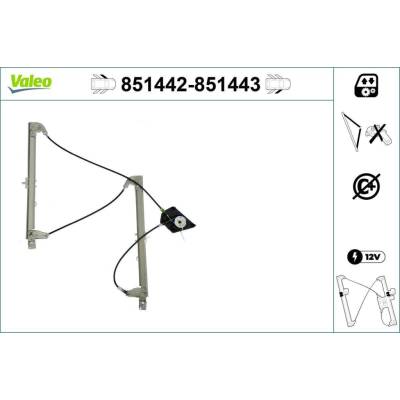 Zvedací zařízení oken VALEO 851442