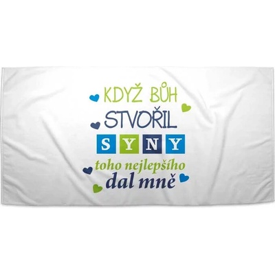 SABLIO Ručník - Když Bůh stvořil syny 50x100 cm