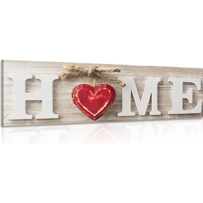 Obraz s nápisem Home - 90x30