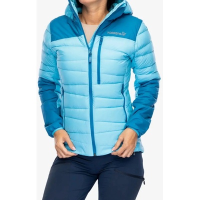Norrona Falketind Down 750 Hood aquarius mykonos blue