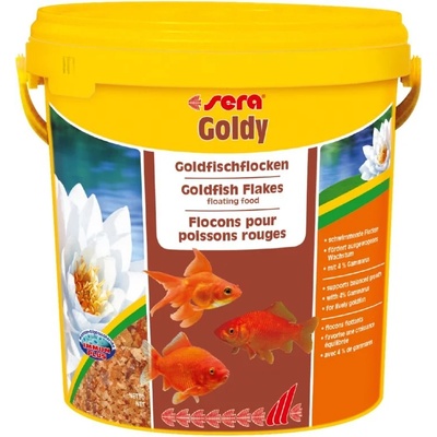 Sera Nature Goldy - Основна храна за златни рибки без оцветители и консерванти с инсекти 10 000 мл
