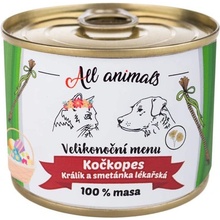 All Animals kočkopes Velikon.menu králík a smetánka 200 g