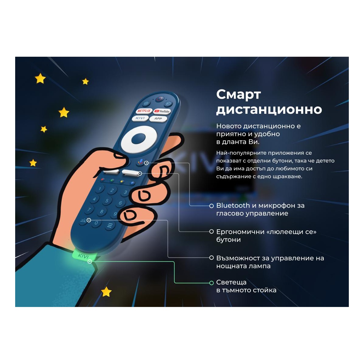 Удобно дистанционно управление