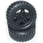  YEL16032 Truck tires complete (Stadium Racer) Гуми 12мм. хекс за 1/12 Стадиум Рейсър 2бр (YEL16032)