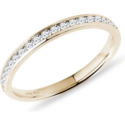 Klenota Minimalistická svadobná obrúčka s diamantmi k0748013
