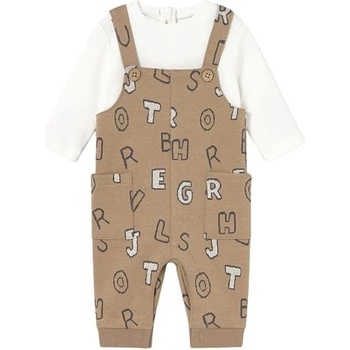 Mayoral Гащеризон с дълъг ръкав Mayoral - На букви, фъстъчен, 2-4 м (15-02636-078-2-4)