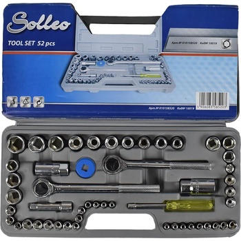 Image 1 of UNI Гедоре 52 части, 1/2", 1/4", solleo 10019 (uni-01172)