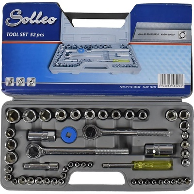 UNI Гедоре 52 части, 1/2", 1/4", solleo 10019 (uni-01172)