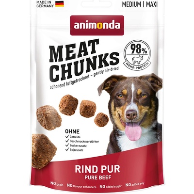Animonda Meat Chunks Medium / Maxi 4 x 80 g hovězí