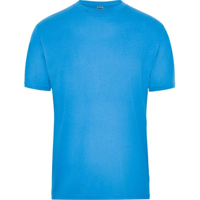 James & Nicholson tričko JN 1808 Solid z bio bavlny, krátký rukáv pánské Aqua