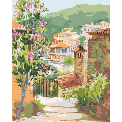 zuty Malování Podle Čísel Chodníček K Moři 40 x 50 Cm Plátno Rám