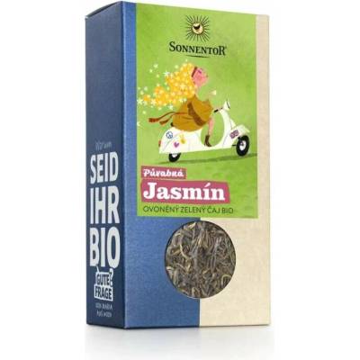 Sonnentor Půvabná Jasmín bio ovoněný zelený čaj 100 g sypaný balení 6 ks