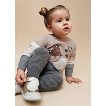 Image 1 of Mayoral Трицветна рокля трико за бебе момиче с кученце Майорал